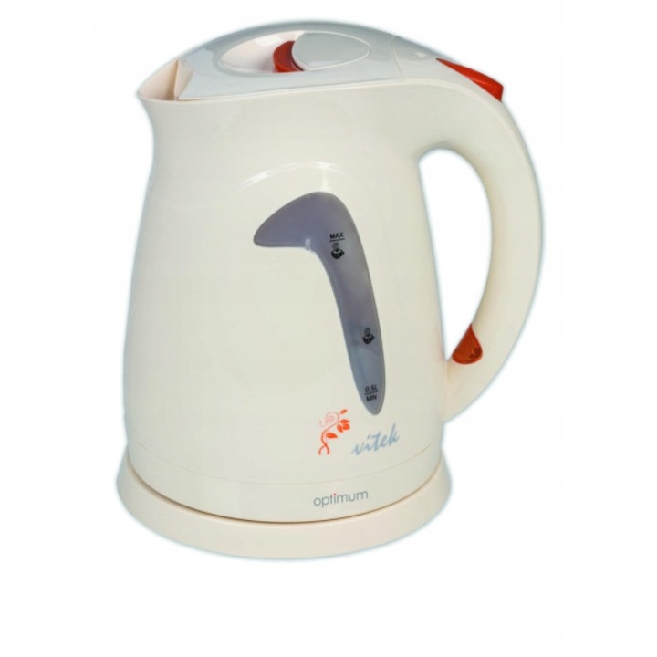 Fierbator electric Optimum 1,7l, 2200W, culoare bej, baza rotativa