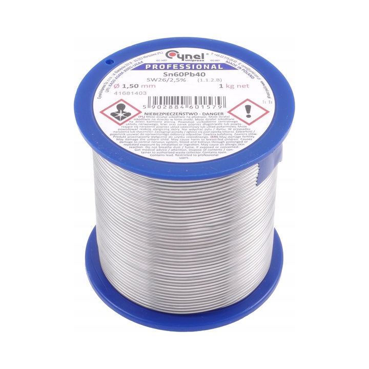Forrasztóhuzal SW26, 1.5 mm, 1 kg