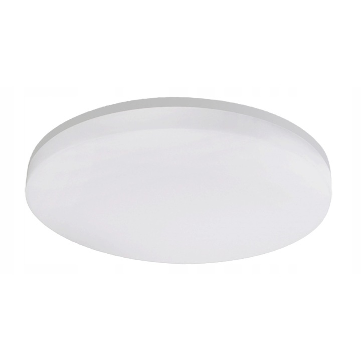 LED плафон Adviti Jantar AD-PL-6469WLPMM4 24W, 2565 lm, 4000K, с микровълнов сензор, IP54, O280 mm, Бял, 1 бр.