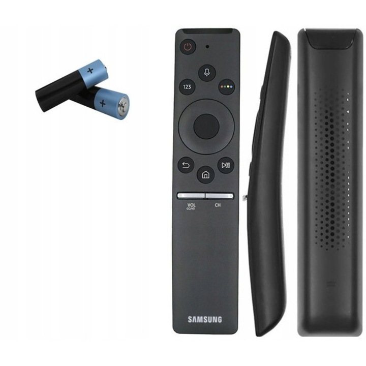 Samsung TV távirányító, 2 elemmel, ergonomikus kialakítás, fekete szín