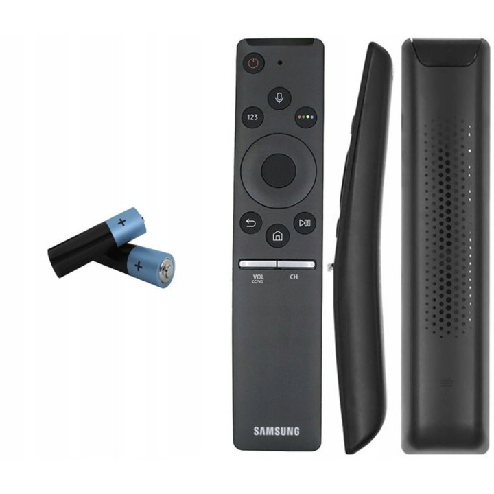 Samsung TV távirányító, 2 elemmel, ergonomikus kialakítás, fekete szín