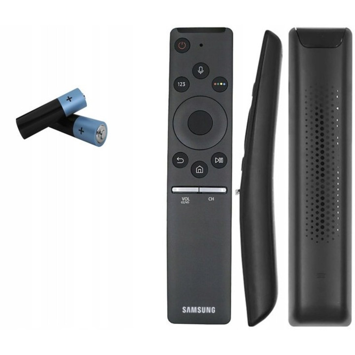 Samsung TV távirányító, 2 elemmel, ergonomikus kialakítás, fekete szín