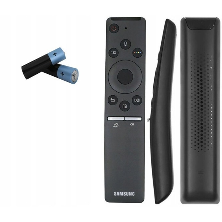 Samsung TV távirányító, 2 elemmel, ergonomikus kialakítás, fekete szín