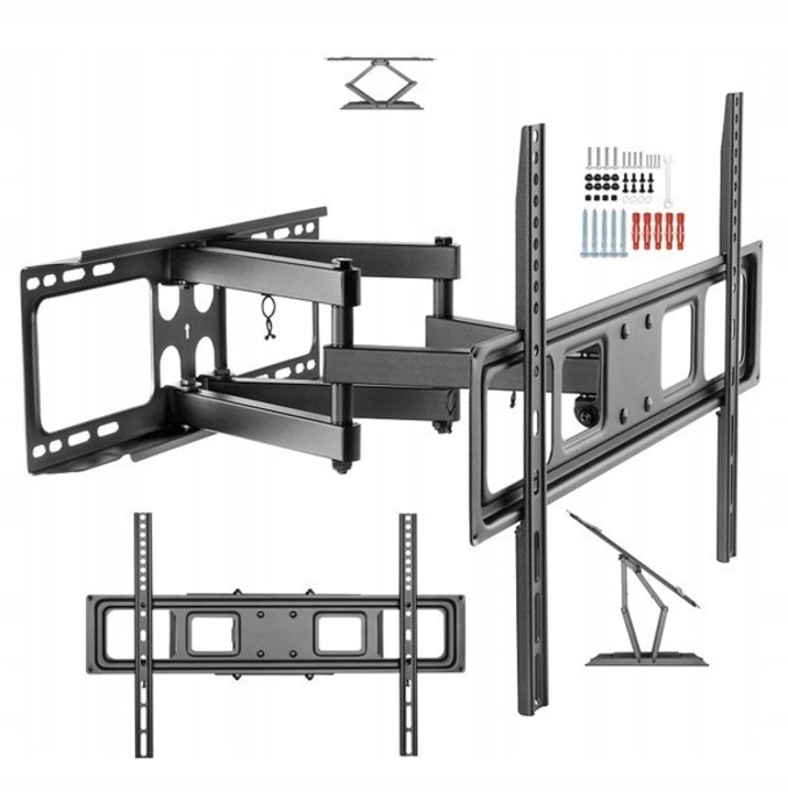 Forgatható TV tartó Samsung UE50TU8002K-hoz, 6,2-35,7cm, max 50kg, dönthető -15/+15, stabil, könnyen felszerelhető