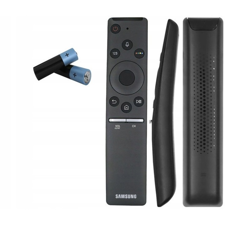 Samsung TV távirányító, 2 elemmel, ergonomikus kialakítás, fekete szín