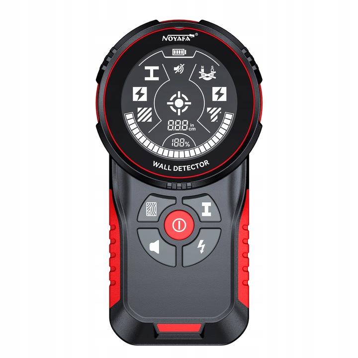 Detector Digital Localizare Cabluri Lemn Țevi în Perete, Noyafa NF-5102, Detector de pereți, Type-C, Aplicabil pentru detectarea metalelor, detectarea lemnului, detectarea curentului alternativ