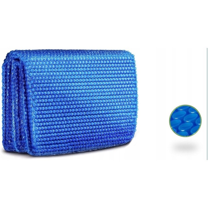 Medence napkollektoros takaró 220m, 610x305x122cm, 220 mikron vastagság, kék, szett