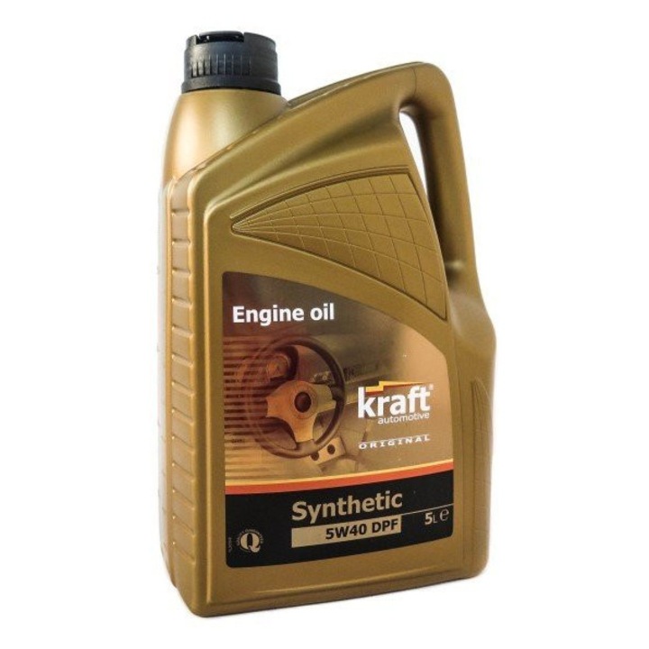 Ulei motor Kraft Automotive 5W40 Synthetic DPF, 7L, pentru motoare benzina si Diesel cu DPF