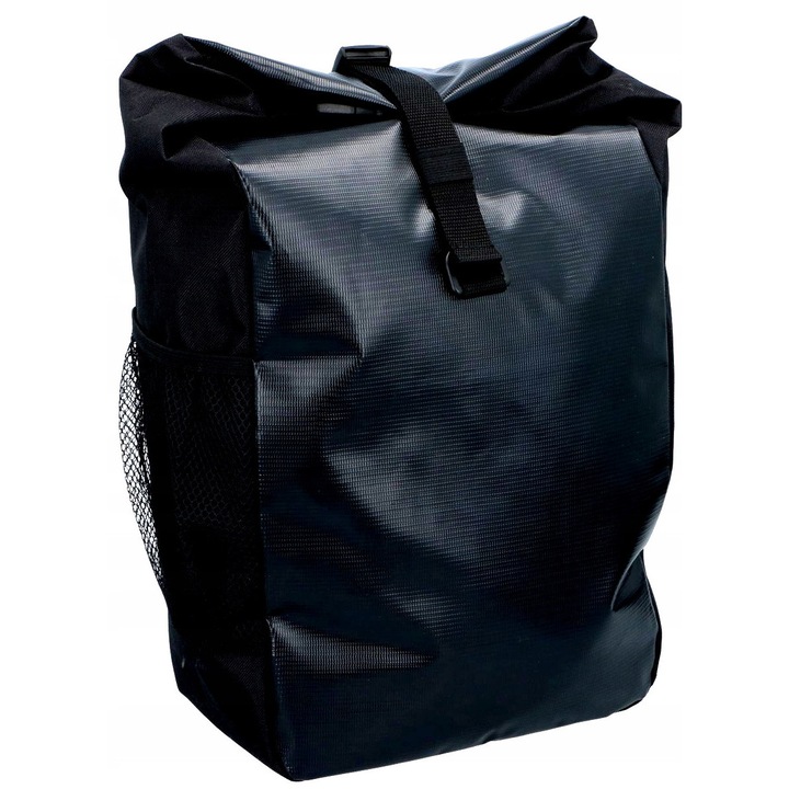 Dunlop 15L kerékpáros táska, vízálló, fekete, 24x14x47cm