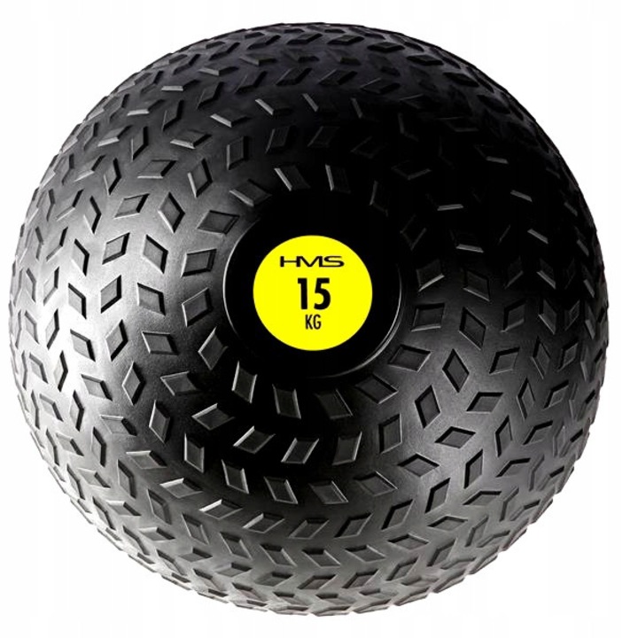 SLAM BALL fitneszlabda 15kg, fekete-sárga, 300mm