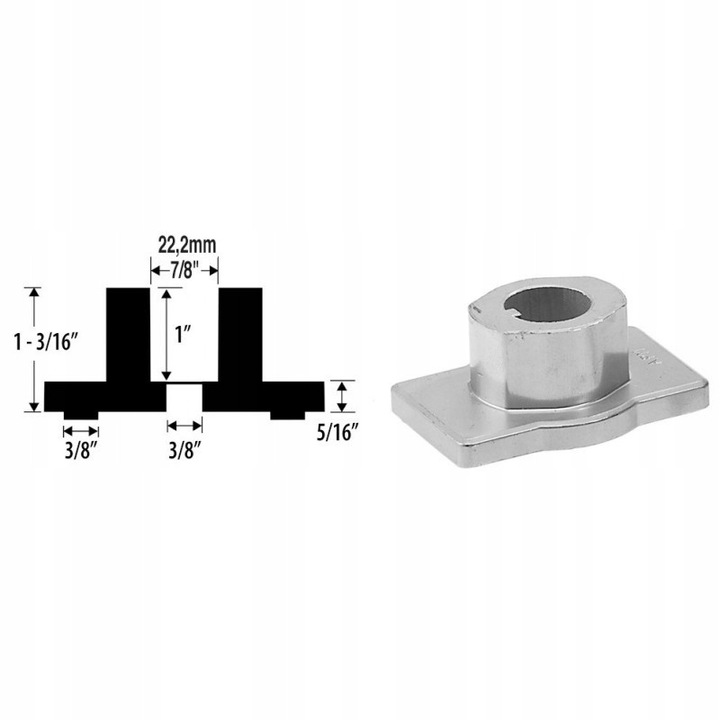 Suport pentru cositoare Husqvarna Jet 49, Jet 50, Jet 51, LC153, 22,2mm, 29,8mm