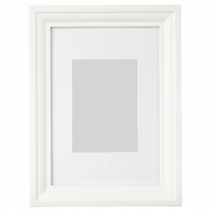 IKEA EDSBRUK képkeret, fehér, 21x30 cm, paszpartuval, szett