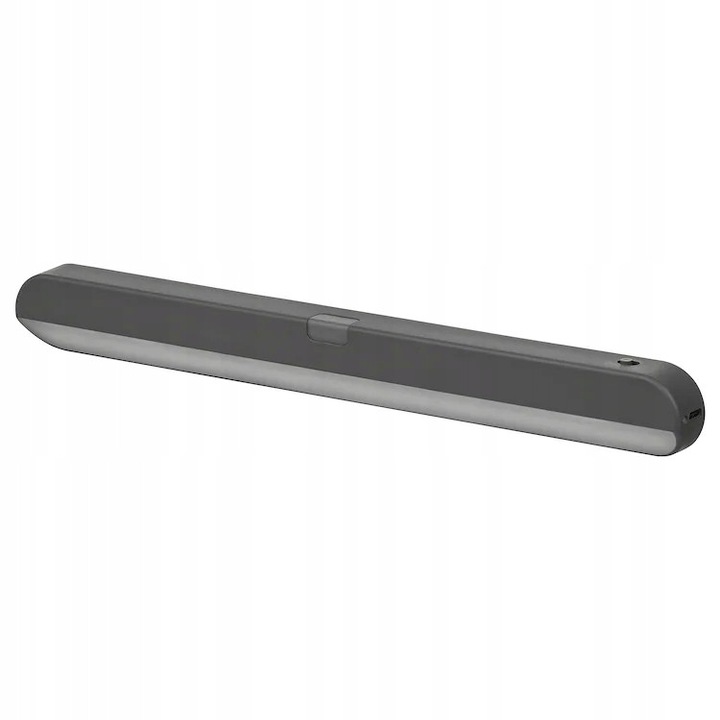 LED lámpa érzékelővel, IKEA KOLVATTEN, szürke, 30x3.4x2cm, elemes működés