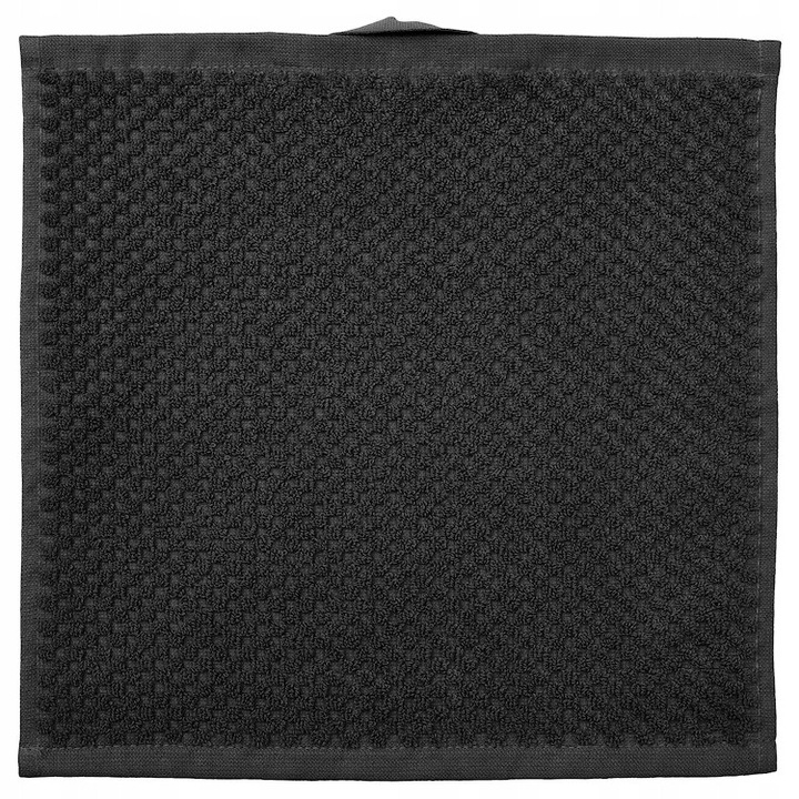 Prosoape, IKEA, GULVIAL, set 4 bucati, 30x30 cm, negru, 100% bumbac