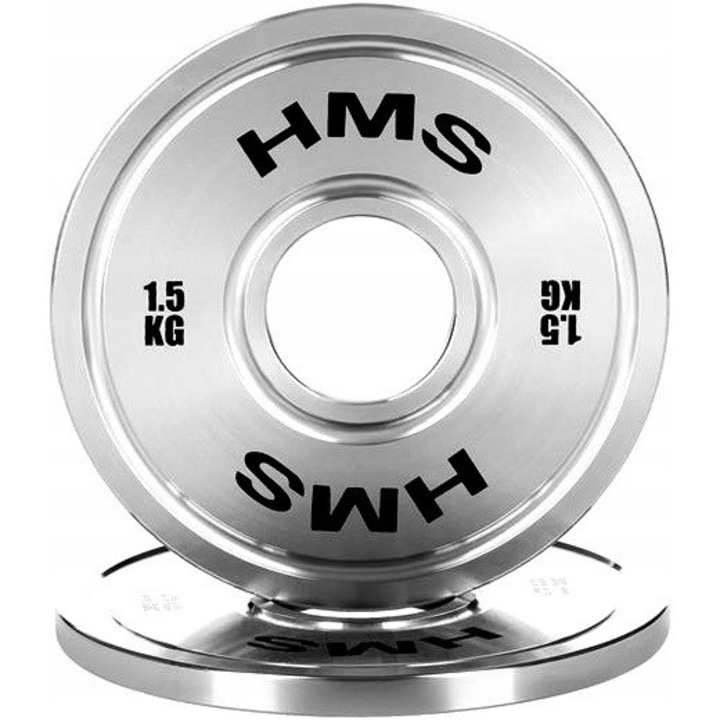 Olimpiai súlytárcsa 1,5 kg TOS, krómozott, 50 mm, súlyzókhoz