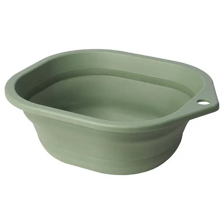 2 db összecsukható mosóedény IKEA PEPPRIG, 10L, zöld, 15x42x35cm