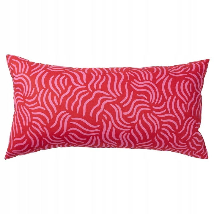 Perne decorative IKEA SANDMOTT, rosu-roz, 30x58 cm, set 2 bucati