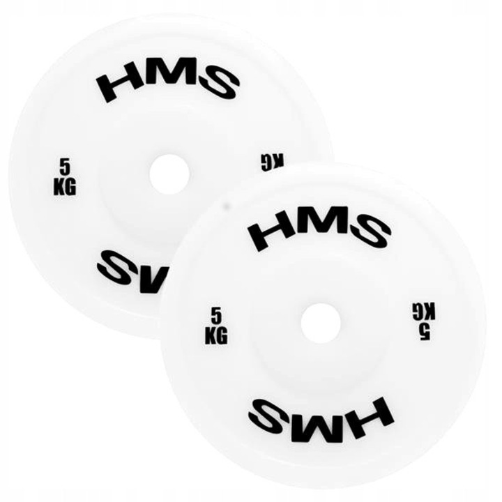 Talerze Olimpijski 5kg, set 2 bucati, HMS, rosu, 450x85mm