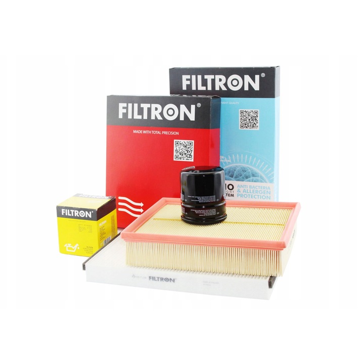 Filtron szűrő szett 3 darabos Renault Laguna II 1.6, 1.8, 2.0 modellekhez, olajszűrő OP 643/3, légszűrő AP 185/1, pollenszűrő K 1089