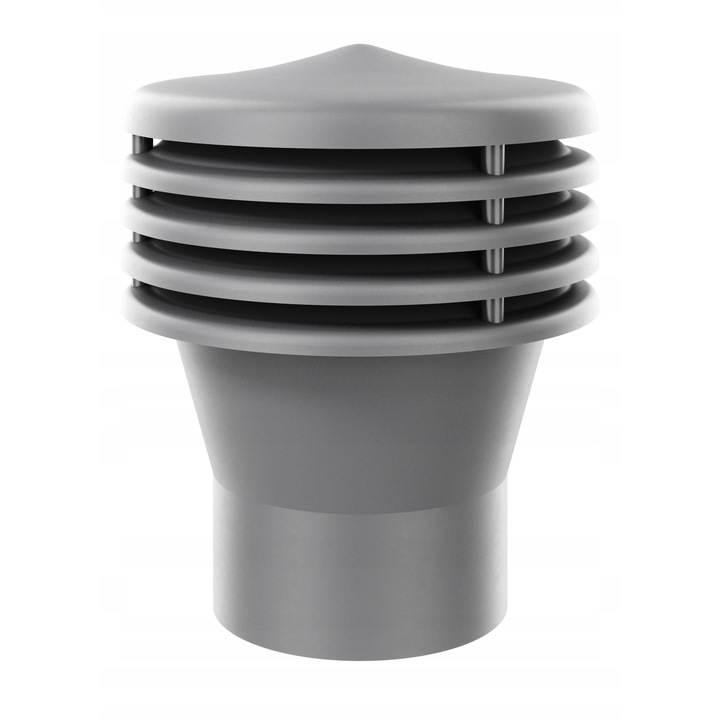 Kandalló ventilátor 160mm, Krono-Plast, grafit, 340mm magasság, 250mm felső átmérő