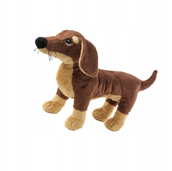 Plüssjáték, plüssállat, kutya, 45cm, barna, 1 db-os szett