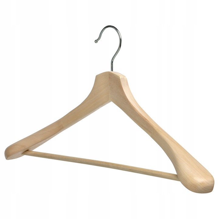 IKEA BUMERANG ruhafogas, 4 darabos szett, natúr fa, 46cm