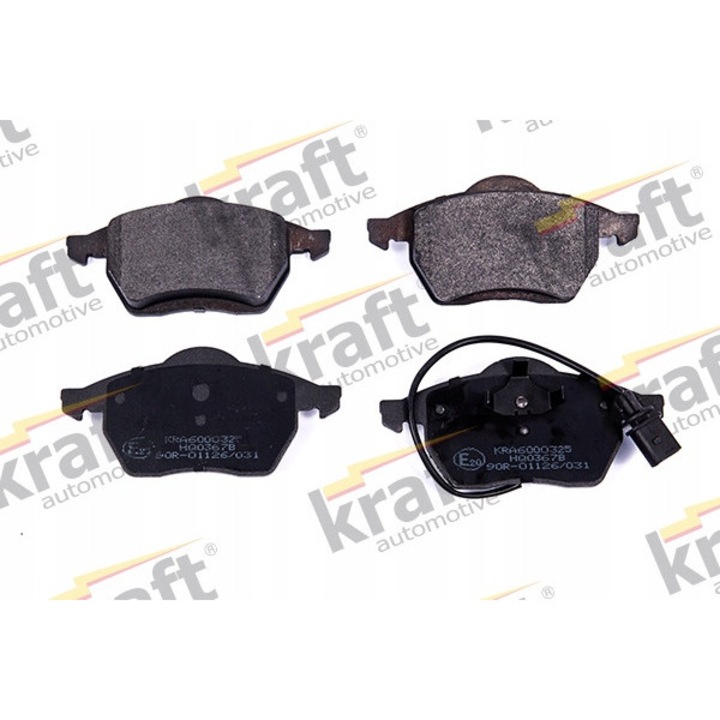Kraft Automotive fékbetétek, 156,3x74x19,5mm, ECE R-90, szett