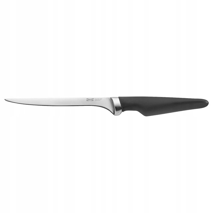 Cutit de filetat, IKEA, 17 cm, otel inoxidabil, negru