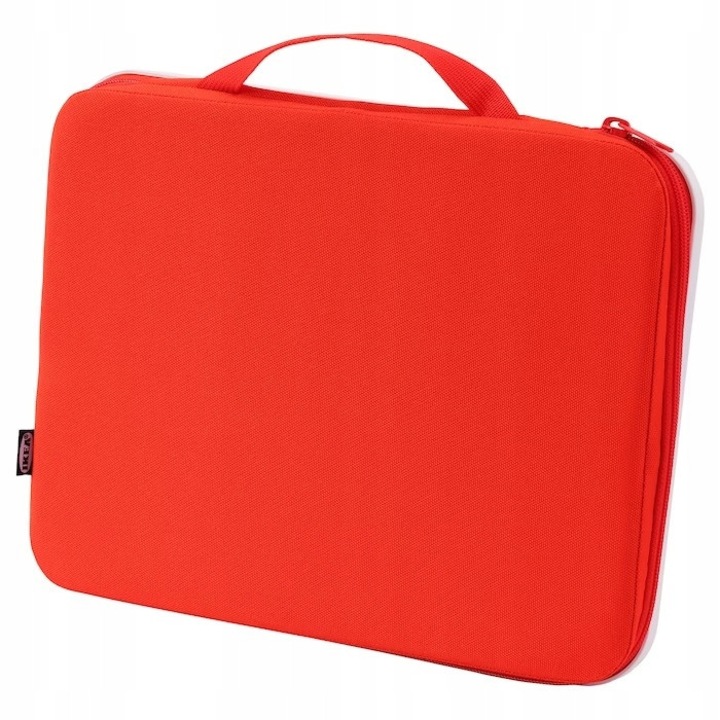 IKEA MALA festőbőrönd, piros, 35x27cm, művészeti anyagoknak rekeszekkel, 3 éves kortól ajánlott