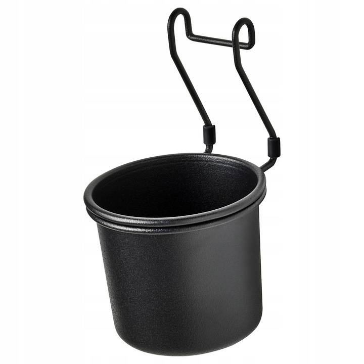 IKEA HULTARP tárolódoboz, fekete, 14x16cm, elegáns design, felfüggeszthető