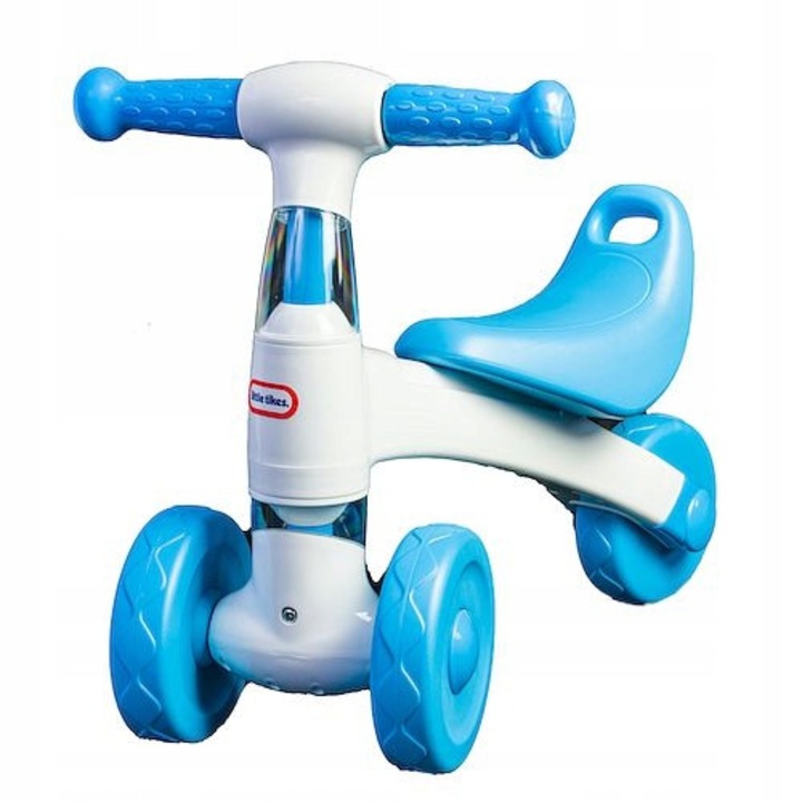 Little Tikes futóbicikli, kék, 3 év feletti gyermekeknek, méretei 52x41.5x30cm, súlya 2kg, 25kg-ig terhelhető