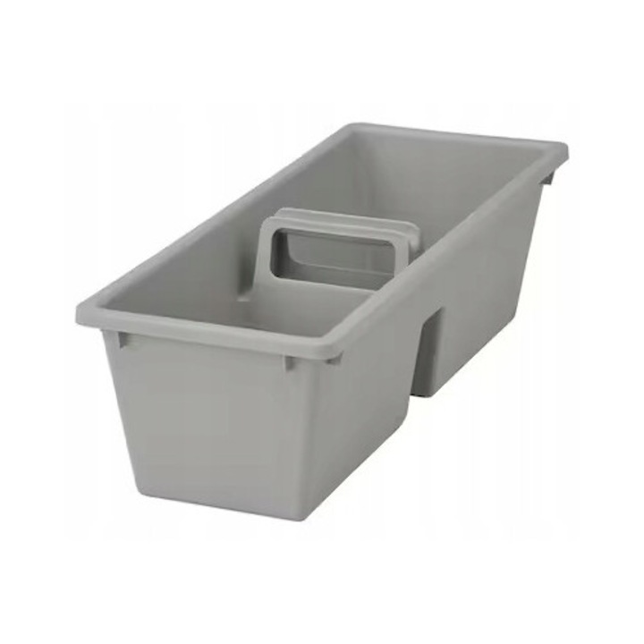 2 db IKEA FANGGRODA tárolódoboz készlet, szürke, 48x18x14 cm