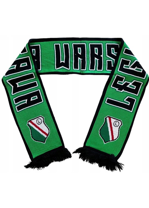 Sal Legia Warszawa, unisex, dublu fata, verde, 150cm