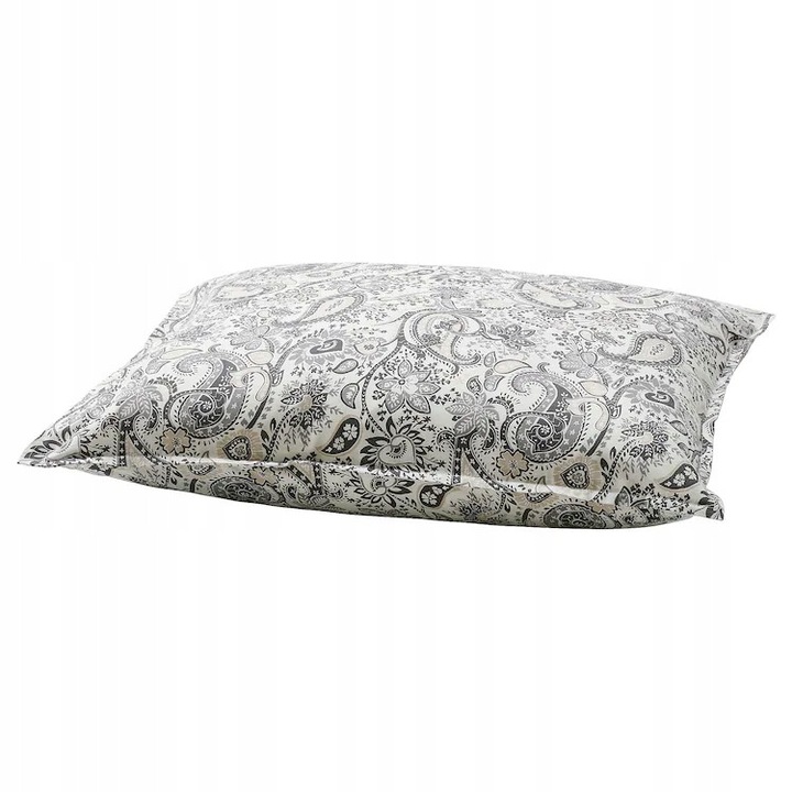 Fata de perna, IKEA, RODGERSIA, gri/alb, 50x60 cm, 1 bucata