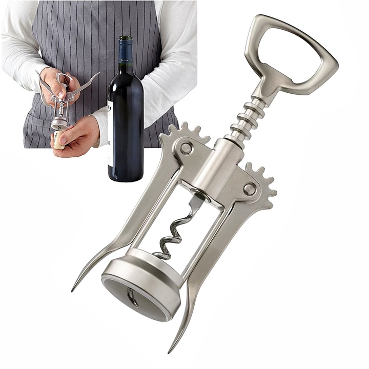 IKEA dugóhúzók, 2 darabos készlet, matt cink, 16cm, ergonomikus