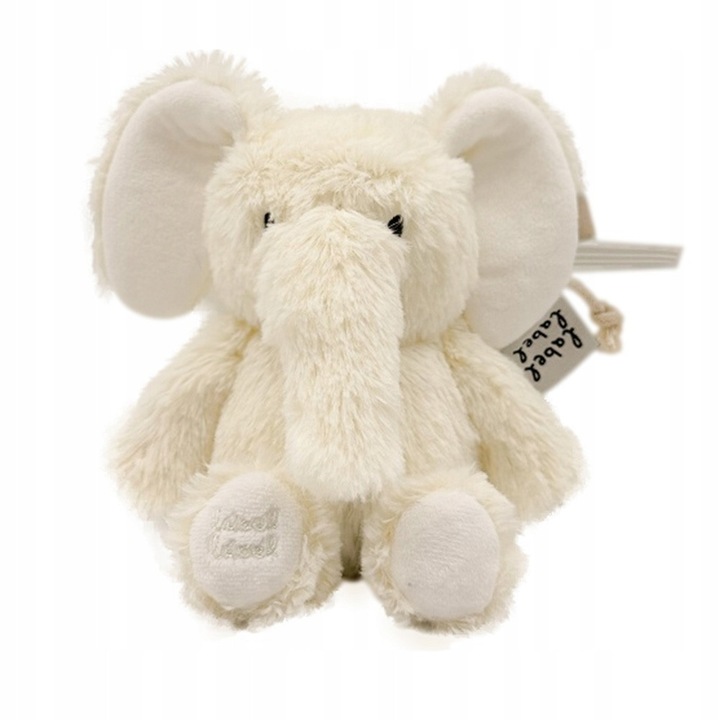 Jucarie de plus Elefant Elly Ivory, Label-Label, din materiale reciclate, prietenos si moale