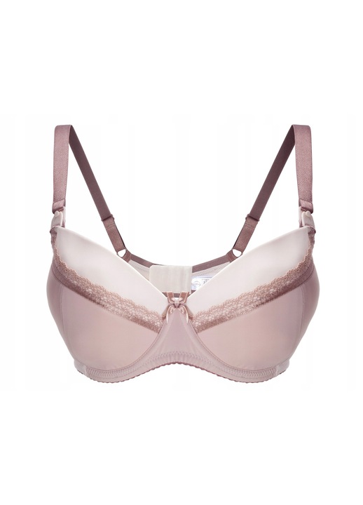 Sutien de maternitate si alaptare Alles Caffe Latte, intarit, bej
