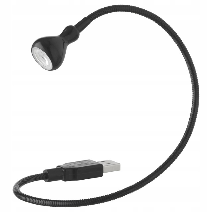 IKEA JANSJO USB LED lámpa, fekete, 37.5cm, 10lm, 2 darabos szett