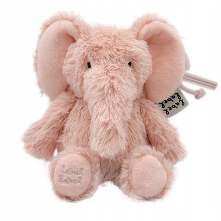 Jucarie de plus, Slon Elly, roz, 0m+