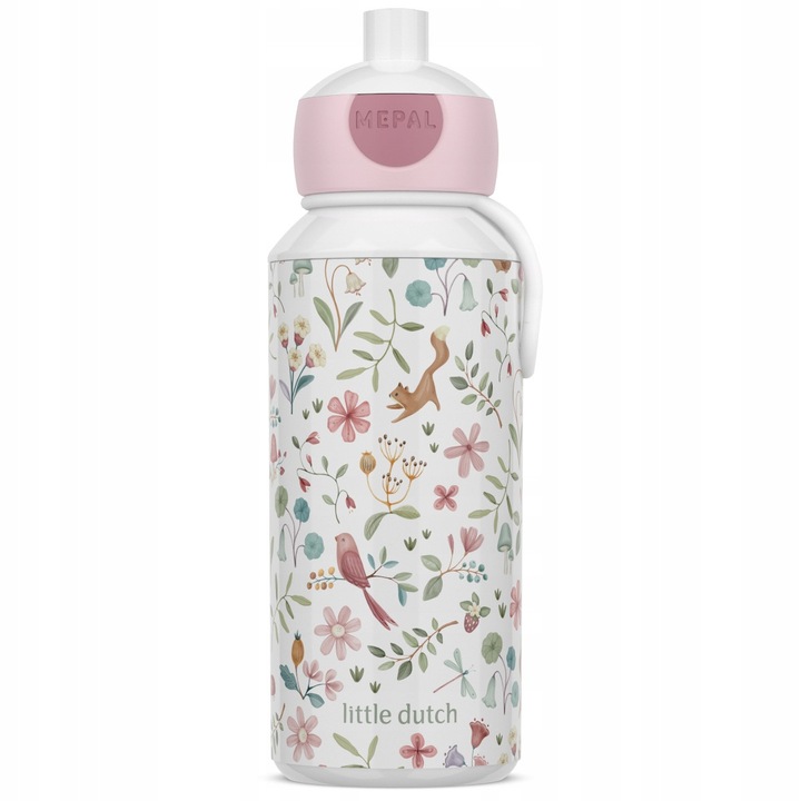 Mepal kulacs 400 ml Fairy Wonders, könnyű nyitás, élénk színek, hátizsákra rögzíthető