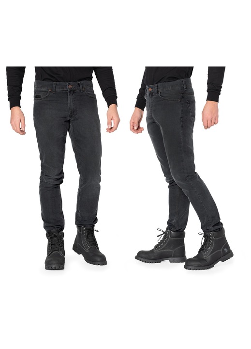 HUNTER skinny farmer, grafit, koptatott hatású, pamut elasztánnal, W42-L32 US