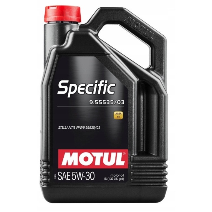 Ulei motor Motul 1l 5W-30, compatibil cu motoare diesel si benzina, norma FPW9.55535/03, pentru vehicule STELLANTIS