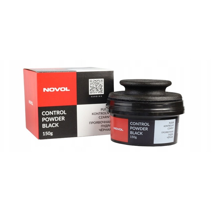 Pudra control, Novol, neagra, 150g, cu aplicator
