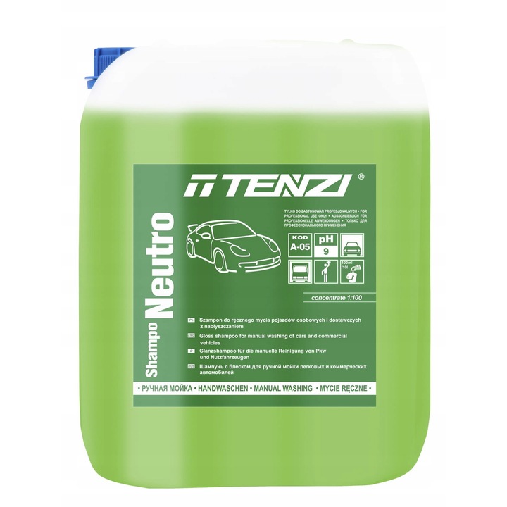 Tenzi A05/020 autómosó sampon, 20L, aktív hab, foszfátmentes, kézi mosáshoz
