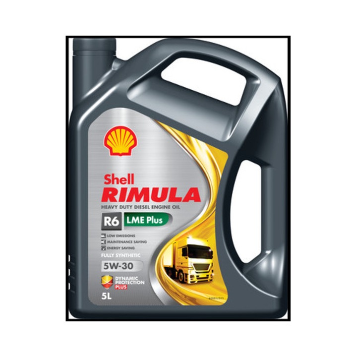 Ulei motor Shell Rimula R6 LME+ 5W30 5L, Low Saps, 4.45kg, 30cm