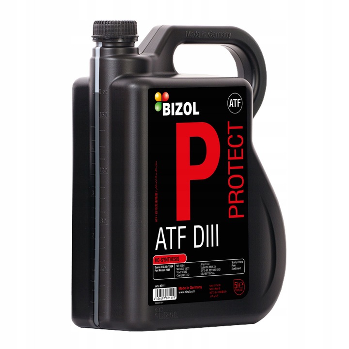 Ulei cutie viteze BIZOL ATF Dexron III, 5L, rezistenta la imbatranire, stabilitate chimica