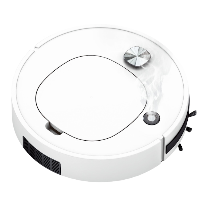 Robot aspirator 3 in 1 cu functie de mop si pulverizare – rezervor praf independent, roata universala mare, umidificare prin pulverizare