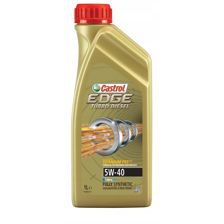 Ulei motor Castrol EDGE Turbo Diesel 5W-40, 1L, sintetic, protectie excelenta, eficienta ridicata