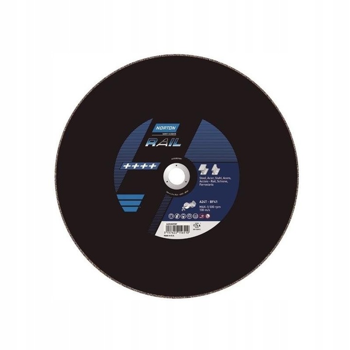 10 db Norton vágótárcsa készlet 356x4x25.4mm vasúti sínekhez