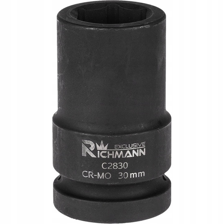 1" hosszú ütvecsavarozó dugókulcs, 33mm, 6-lapú, króm-molibdén, 1 db-os készlet.